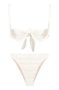 Solid High-leg Bikini With Straps