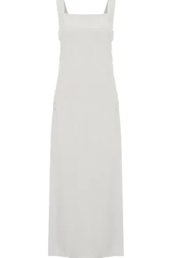 Solid Long Dress With Open Sides