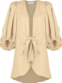 Solid Shirt With Voluminous Sleeves