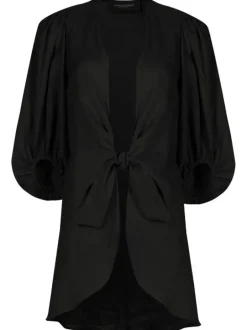 Solid Shirt With Voluminous Sleeves