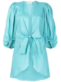 Solid Shirt With Voluminous Sleeves