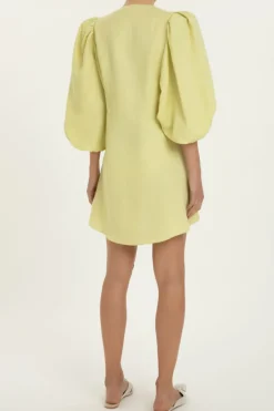 Solid Shirt With Voluminous Sleeves And Knot