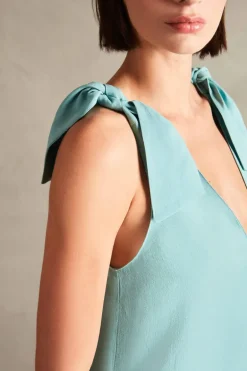 Solid Straps Long Dress