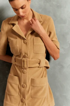 Terry Belted Mini Dress