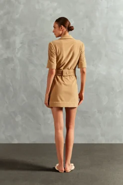 Terry Belted Mini Dress