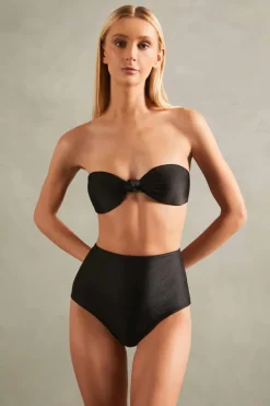 Timeless High-Waisted Strapless Bikini