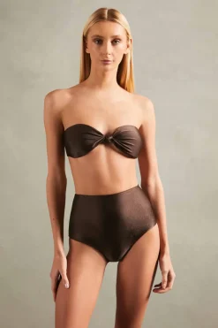 Timeless High-Waisted Strapless Bikini