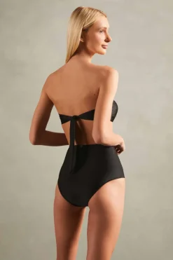 Timeless High-Waisted Strapless Bikini