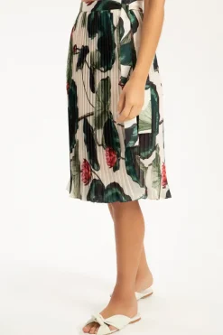 Victoria Regia Pareo Pleated Skirt