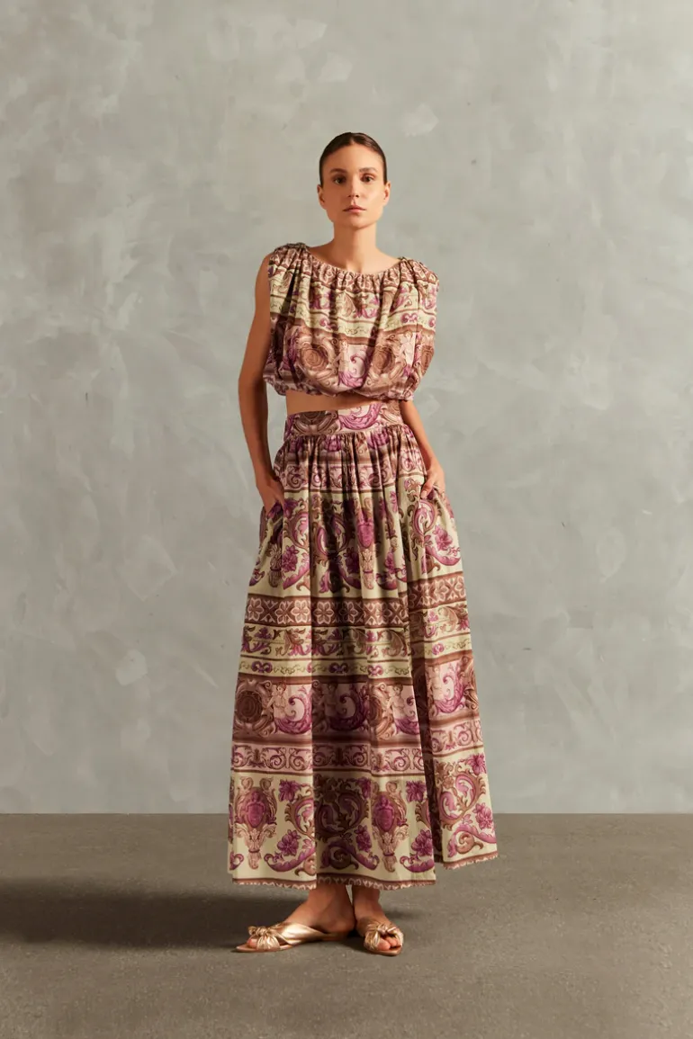 Vintage Citronelle Cropped Blouse