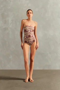 Vintage Citronelle Strapless Swimsuit