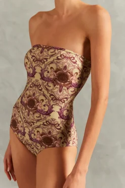 Vintage Citronelle Strapless Swimsuit