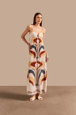 Vintage Lily Long Dress With Straps