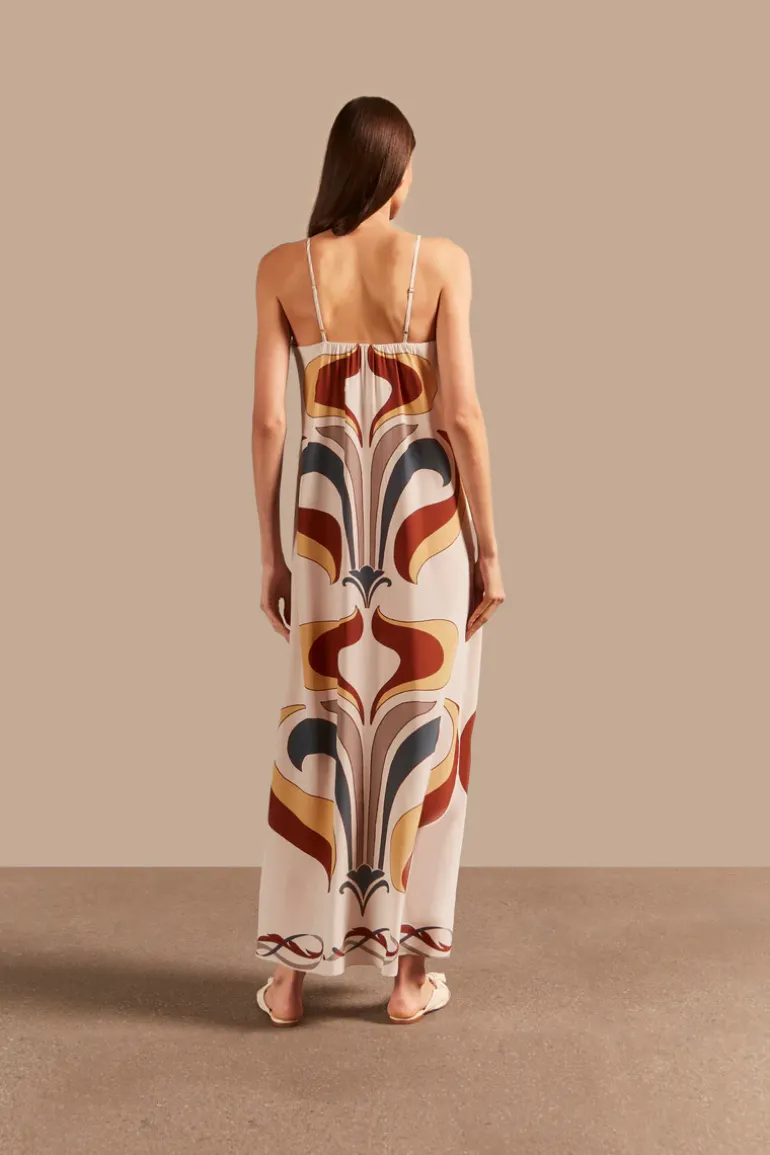 Vintage Lily Long Dress With Straps