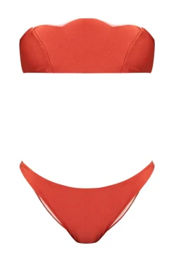 Vintage Lily Solid Strapless Bikini