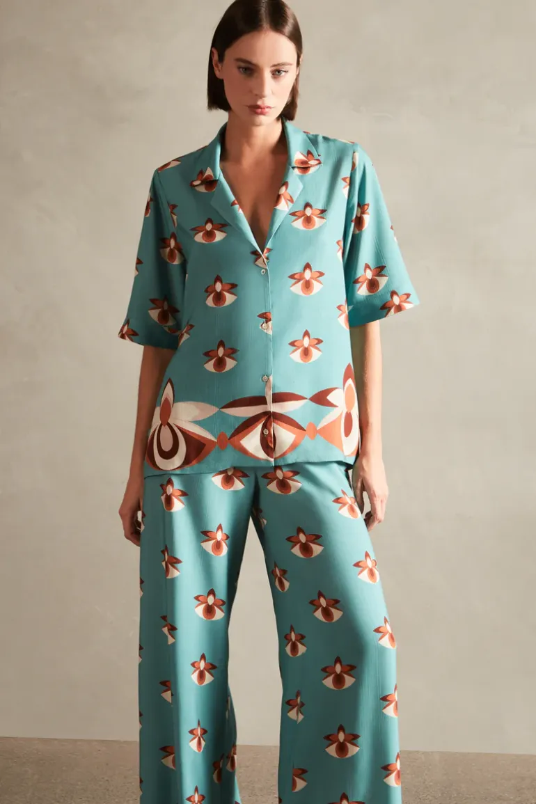 Vintage Orchid Short-Sleeved Shirt