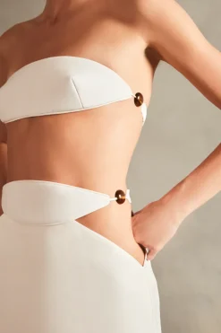 Vintage Orchid Solid Cut-Out Midi Skirt