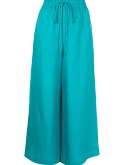 Vintage Orchid Solid Wide-Leg Pants