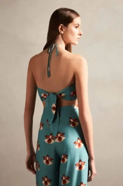 Vintage Orchid Top With Ties