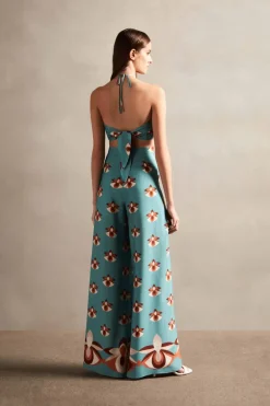 Vintage Orchid Wide-Leg Pants