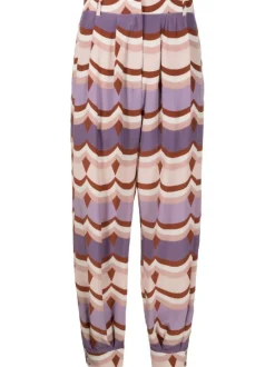 Vintage Waves Carrot Pants