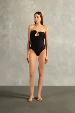 Waves Strapless Swimsuit