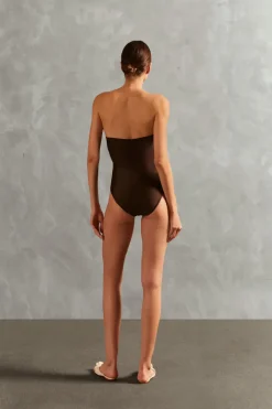 Waves Strapless Swimsuit