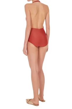 Zebra Halterneck Swimsuit